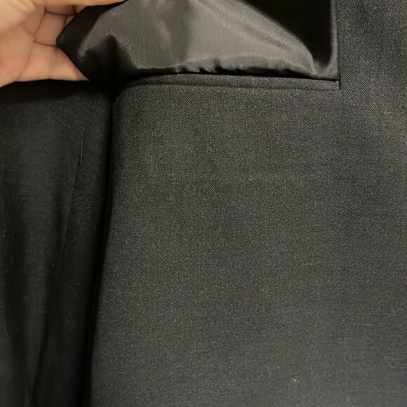 Calvin Klein Women’s Black Long Sleeve Notched Collar V-Neck Blazer- Size 10 - Picture 6 of 15